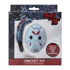 🔥Halloween Crochet Kit - Friday the 13th - Jason's Mask & Machete BNWT🔥